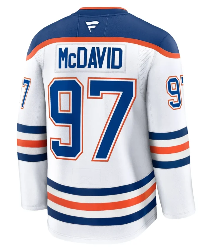 Connor McDavid Edmonton Oilers Fanatics Away Premium Jersey - White