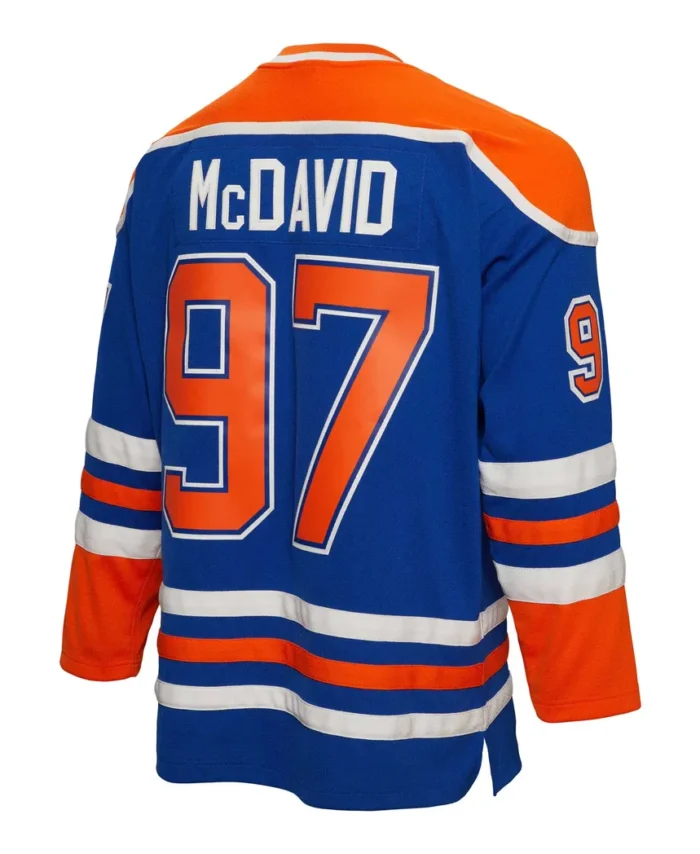 Connor McDavid Edmonton Oilers Mitchell Ness  2015/16 Blue Line Player Jersey - Blue