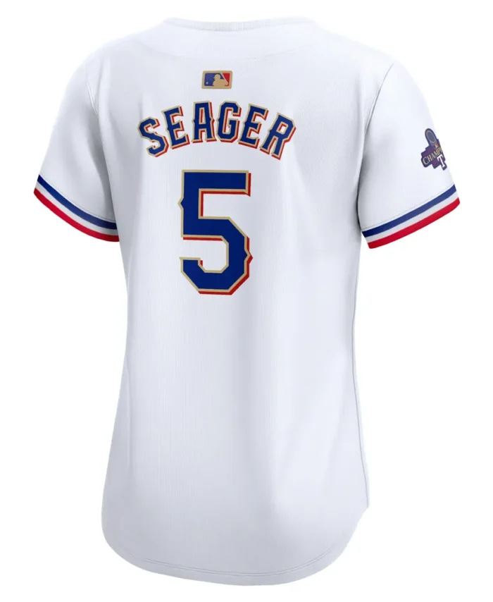 Corey Seager Texas Rangers Women 2024 Gold Collection Limited Player Jersey- White