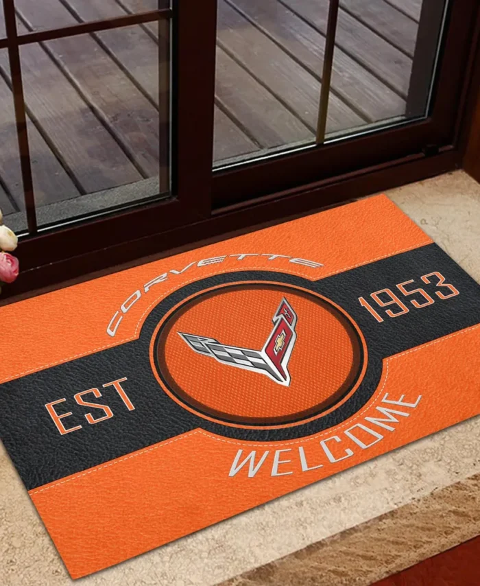 Racing Classic Doormat, All Over Print Doormat For Car Fans CAR169 - Orange