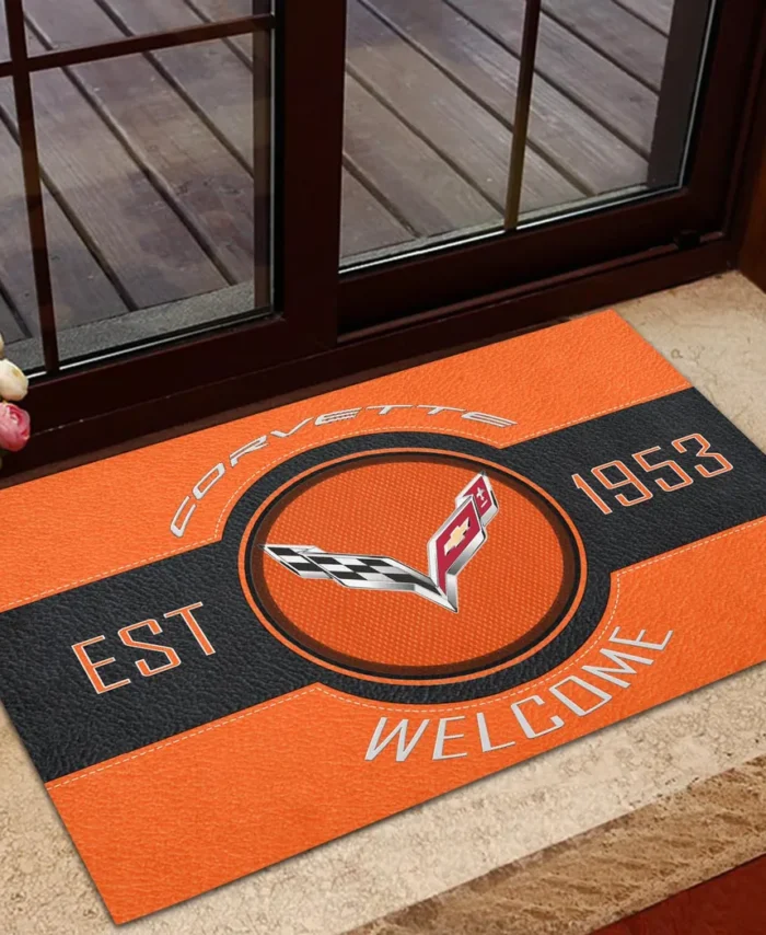 Vintage Road Warrior Doormat, All Over Print Doormat For Car Owners CAR169 - Orange