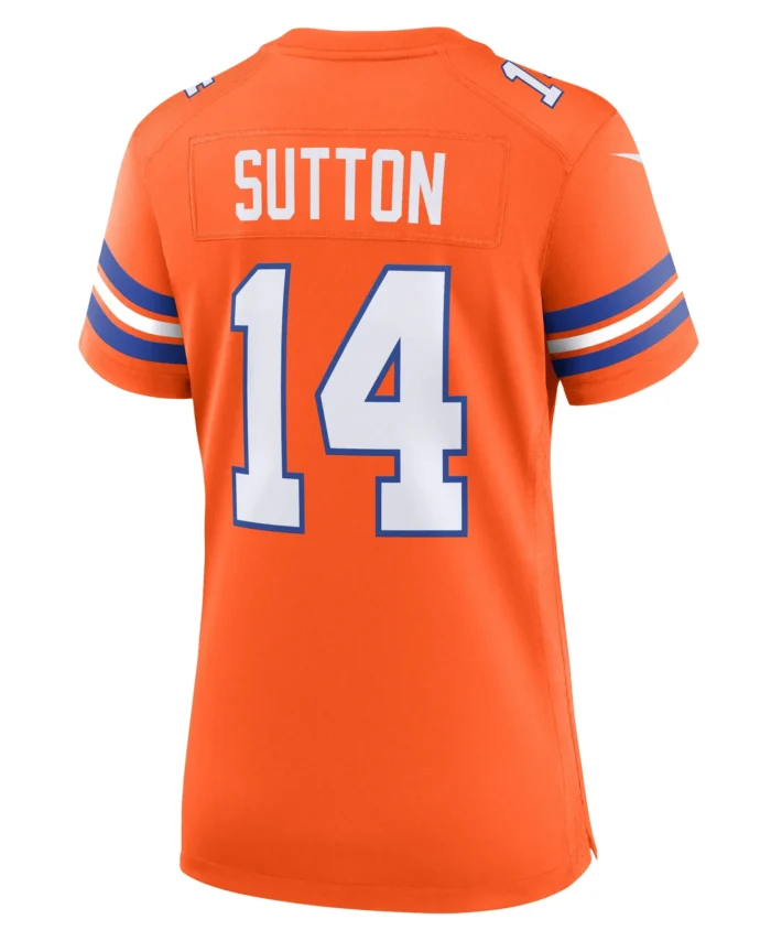 Courtland Sutton Denver Broncos Women's Mile High Collection 1977 Throwback Player Game Jersey - Orange