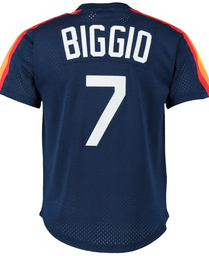 Craig Biggio Houston Astros Mitchell Ness Cooperstown Mesh Batting Practice Jersey - Navy