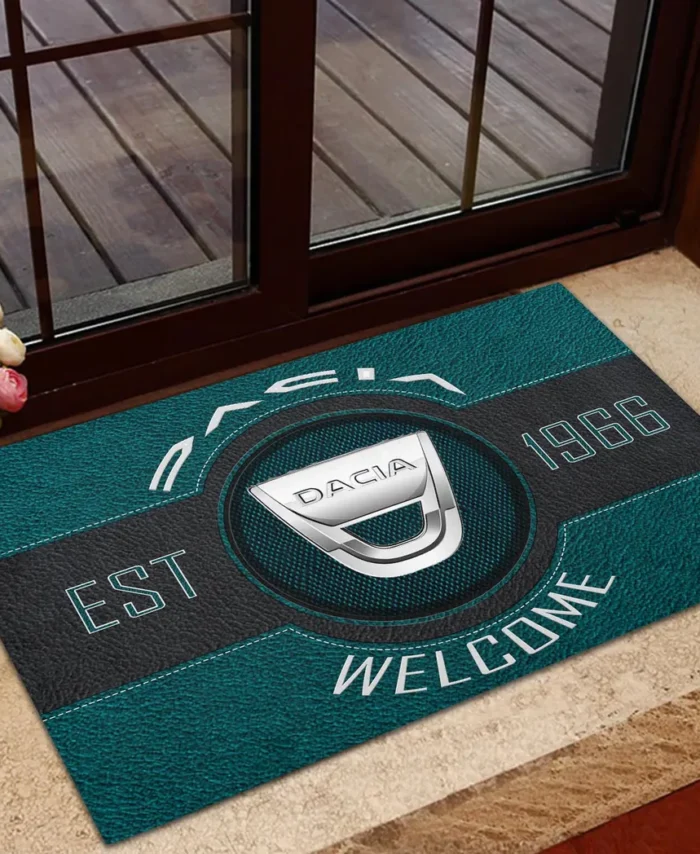 Dynamictrac Systems Doormat, Automotive Logo Style Floor Mat CAR169 - Cyan