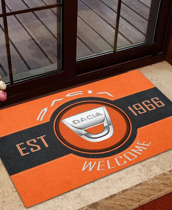 Dynatech Vehicles Doormat, All Over Print Doormat For Car Fans CAR169 - Orange