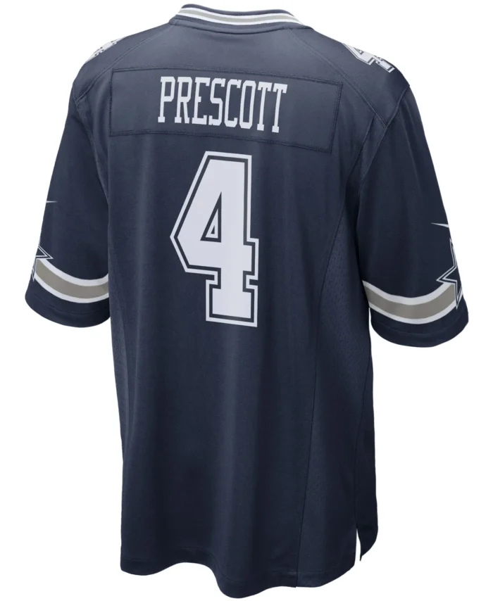 Dak Prescott Dallas Cowboys Game Team Jersey - Navy