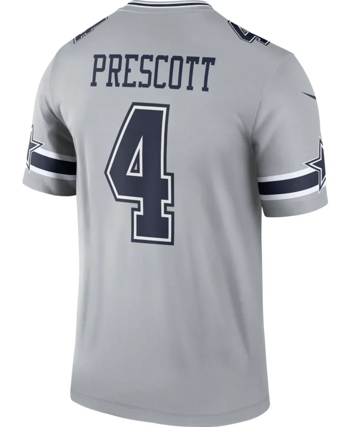 Dak Prescott Dallas Cowboys Inverted Legend Player Performance Top -  Gray