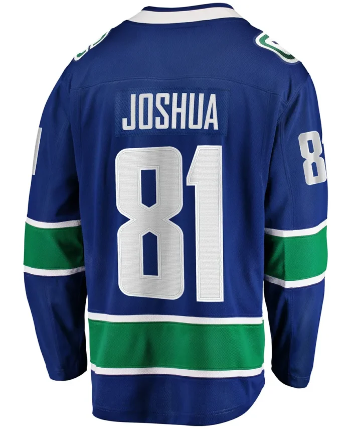 Dakota Joshua Vancouver Canucks Fanatics Home Premier Breakaway Player Jersey - Blue
