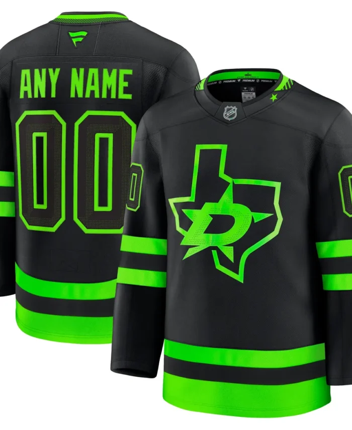 Dallas Stars Fanatics Alternate Premium Custom Jersey - Black