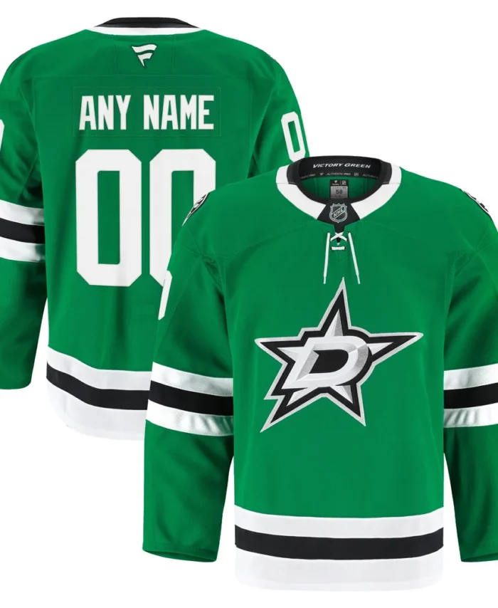 Dallas Stars Fanatics Home Authentic Pro Custom Jersey - Kelly Green