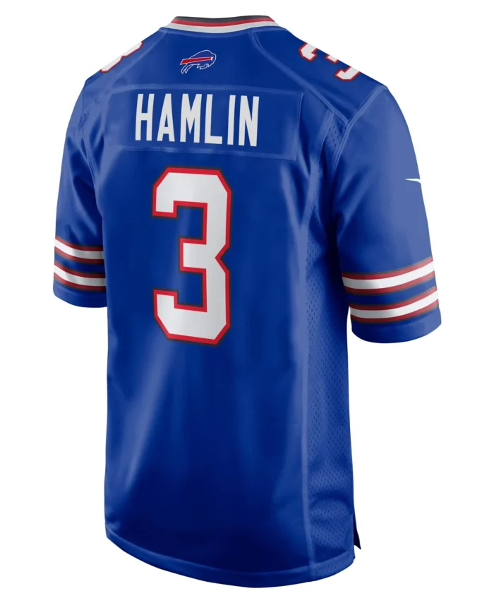 Damar Hamlin Buffalo Bills Home Game Player Jersey - Royal