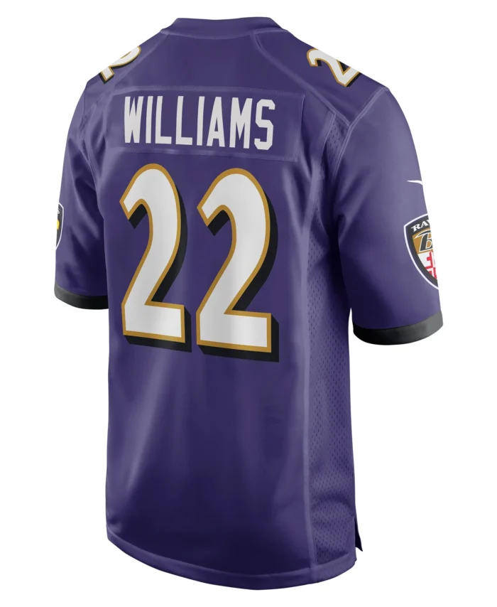 Damarion Williams Baltimore Ravens Player Game Jersey - Purple