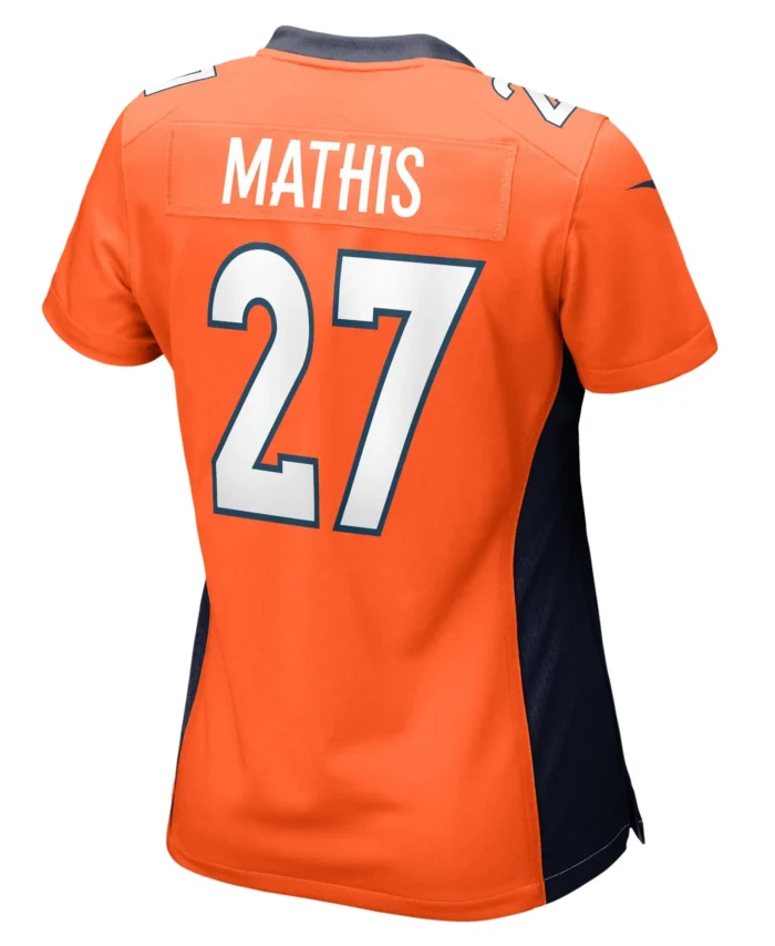 Damarri Mathis Denver Broncos Women's Game Player Jersey - Orange