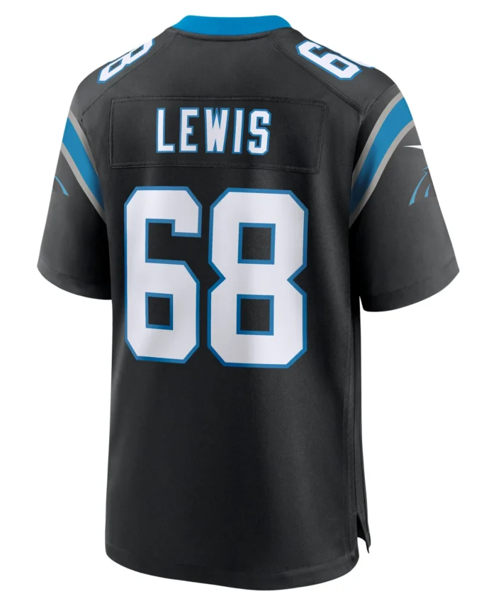 Damien Lewis Carolina Panthers  Game Jersey -  Black