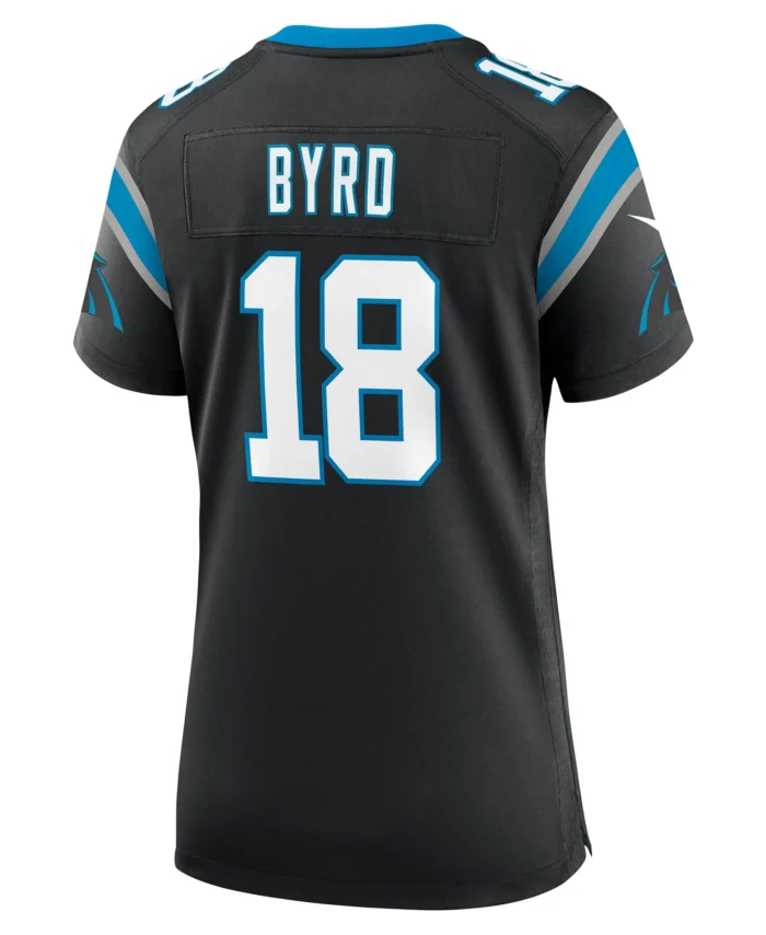 Damiere Byrd Carolina Panthers Women's Game Player Jersey - Black