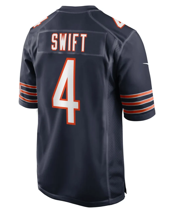 D'Andre Swift Chicago Bears  Game Jersey -  Navy