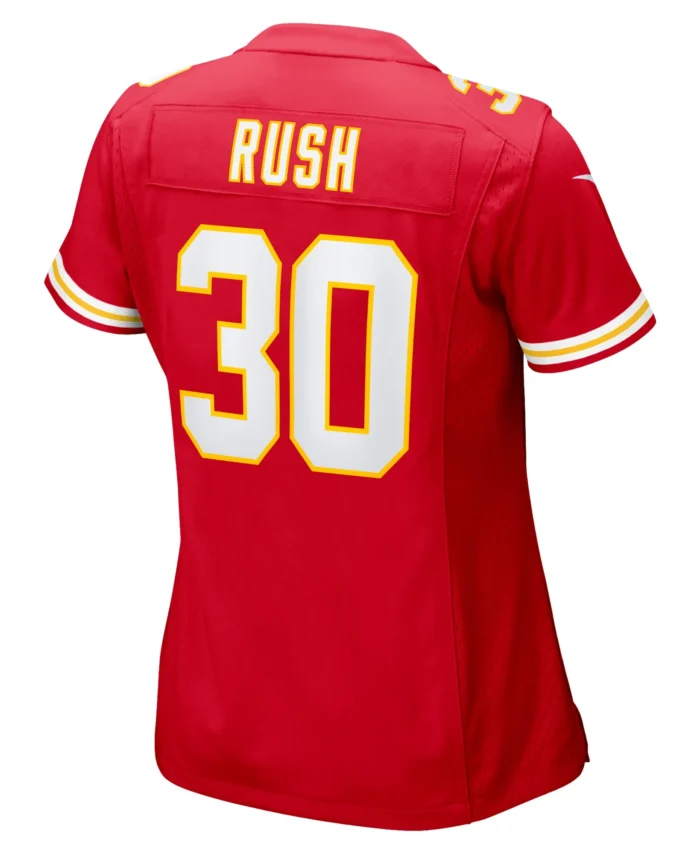 Darius Rush Kansas City Chiefs Women's Team Game Jersey -  Red