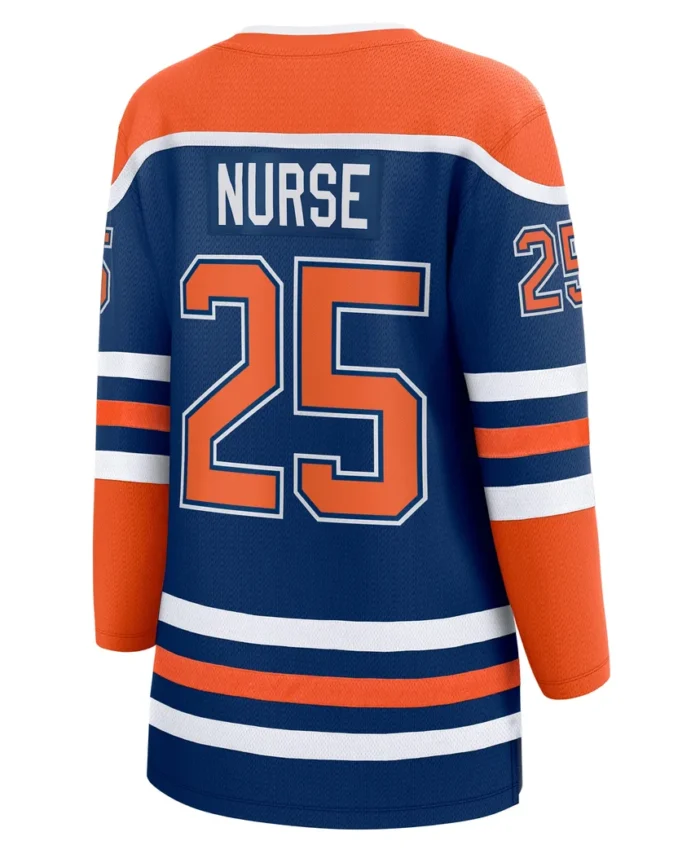 Darnell Nurse Edmonton Oilers Fanatics Women Home Breakaway Player Jersey - Royal