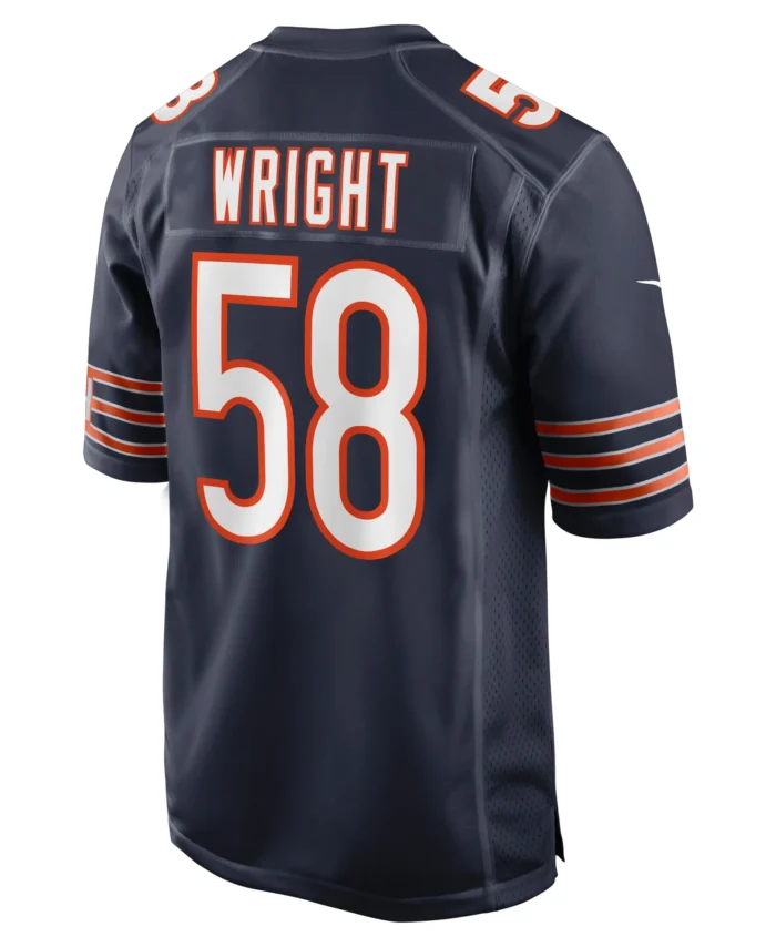 Darnell Wright Chicago Bears  Game Jersey - Navy