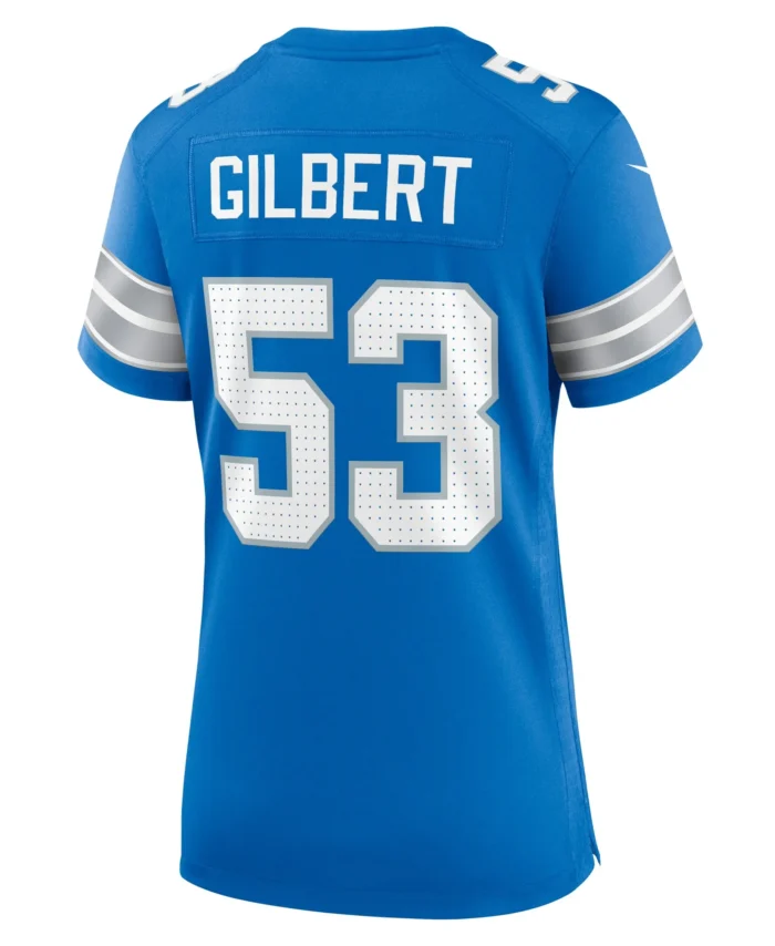 DaRon Gilbert Detroit Lions Women's Game Jersey -  Blue