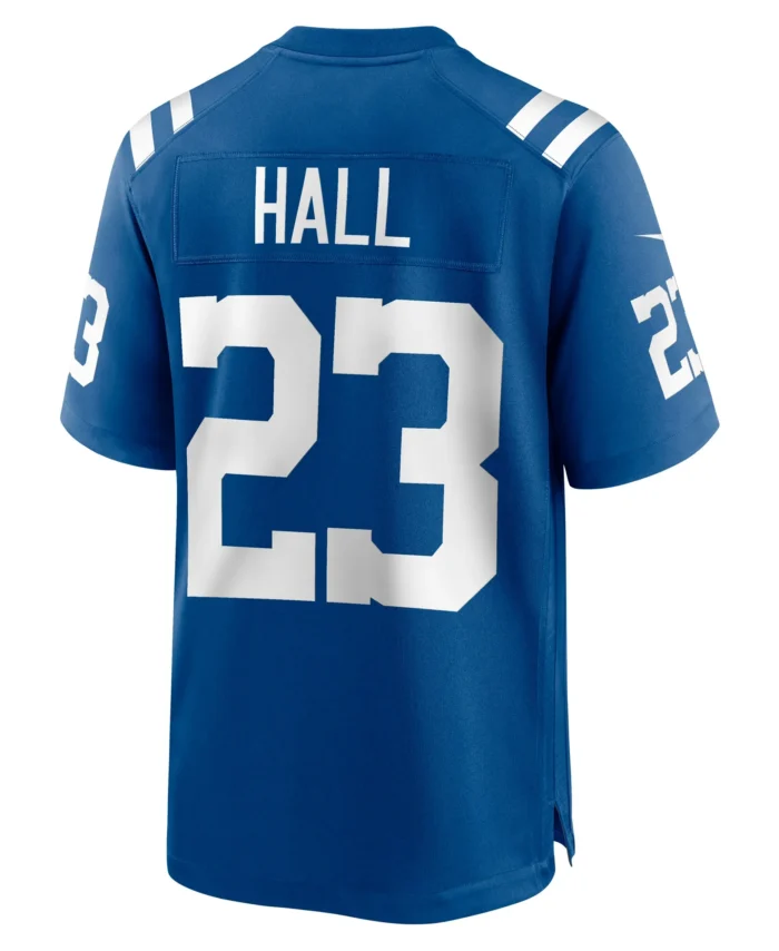 Darren Hall Indianapolis Colts Team Game Jersey -  Royal