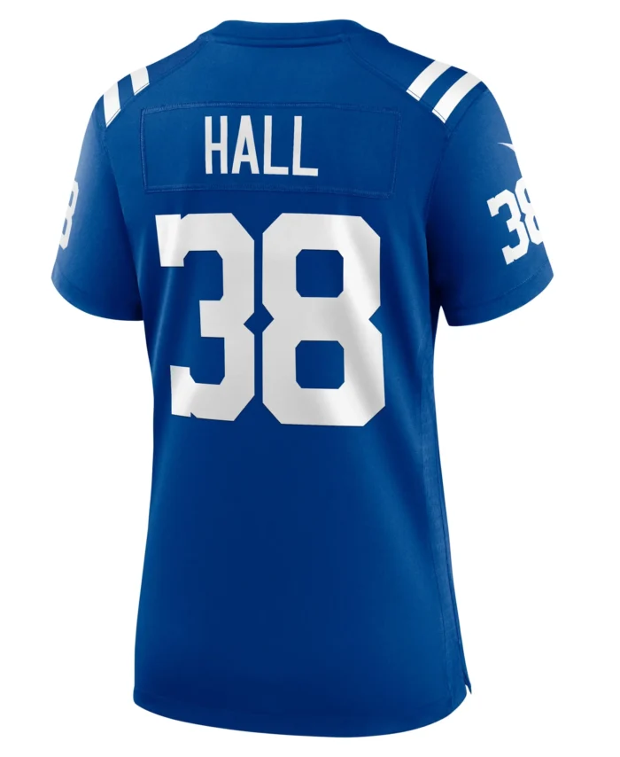 Darren Hall Indianapolis Colts Women's  Game Jersey -  Royal