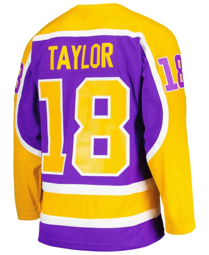 Dave Taylor Los Angeles Kings Mitchell Ness  1980/81 Blue Line Player Jersey - Purple