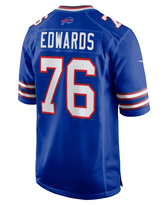 David Edwards Buffalo Bills Game Jersey - Royal