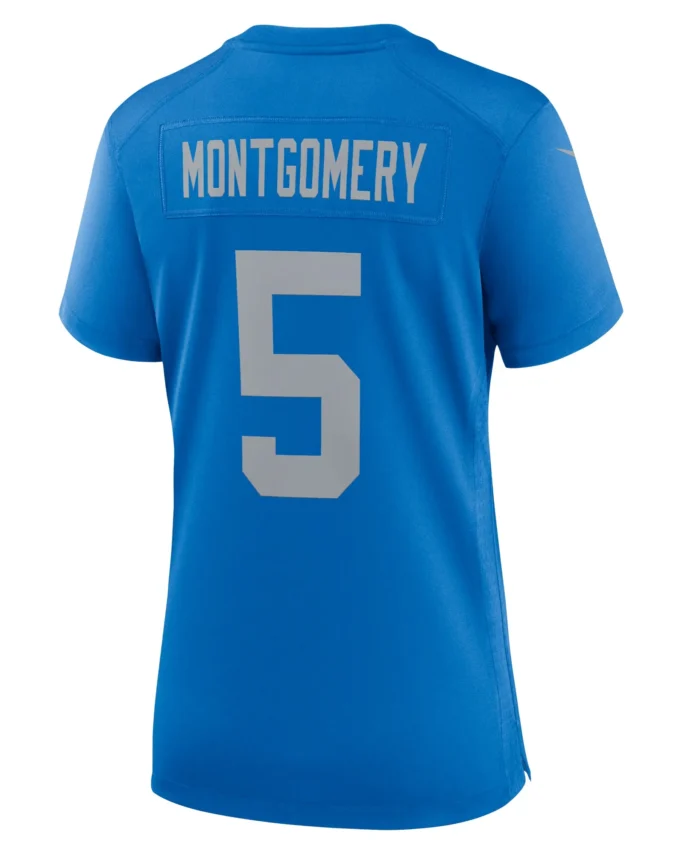 David Montgomery Detroit Lions Women's Alternate Game Jersey - Blue