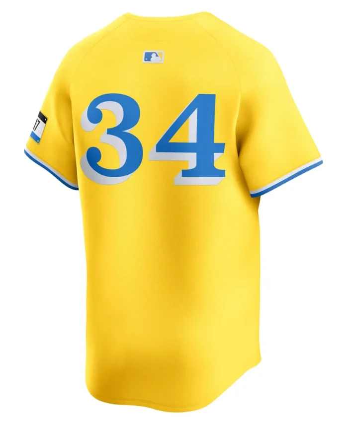 David Ortiz Boston Red Sox City Connect Retired Player Jersey - Gold