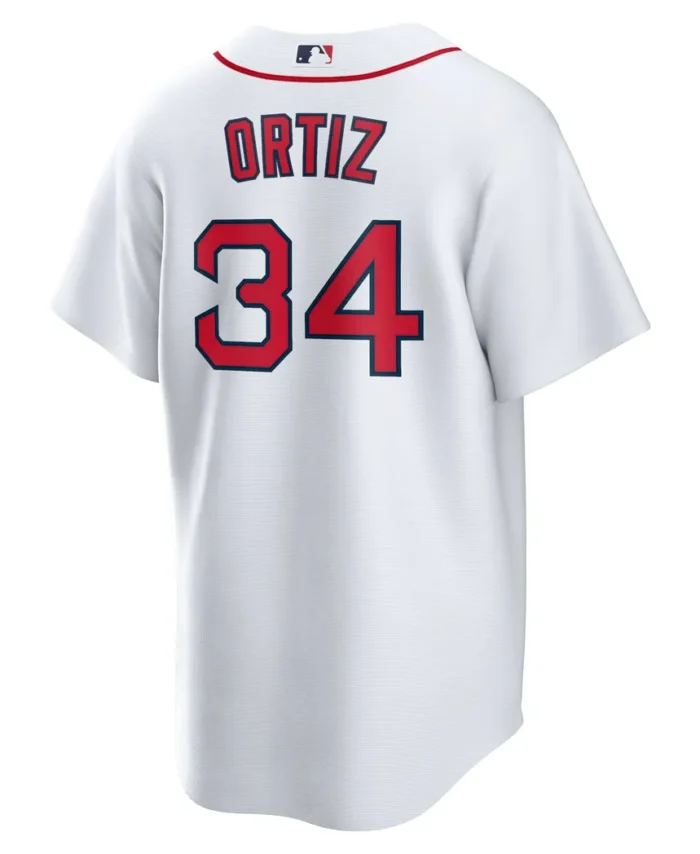 David Ortiz Boston Red Sox Home Replica Player Jersey - White