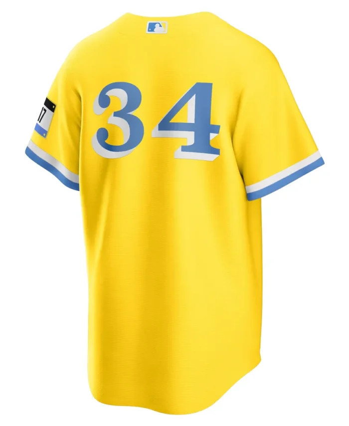 David Ortiz Boston Red Sox Retired Player City Connect Replica Jersey - Gold