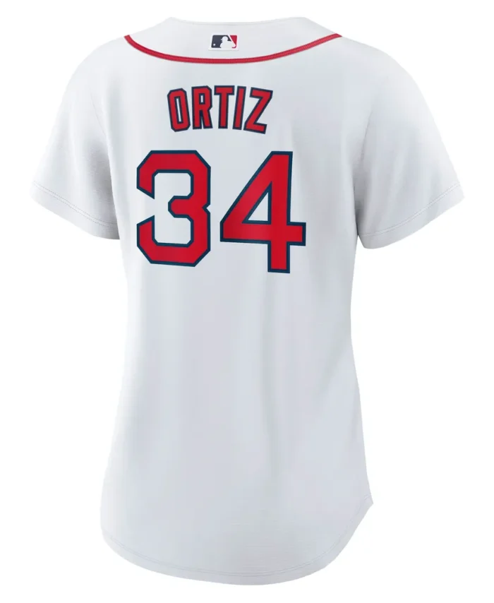 David Ortiz Boston Red Sox Women Home Replica Jersey  - White
