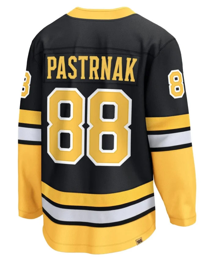 David Pastrnak Boston Bruins Fanatics 100th Anniversary Premier Breakaway Player Jersey - Black