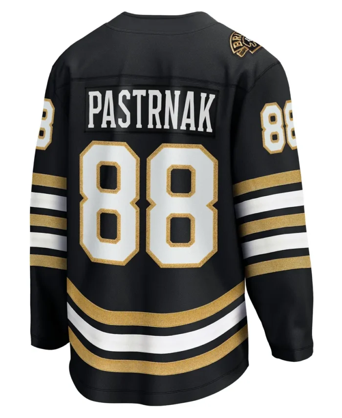 David Pastrnak Boston Bruins Fanatics 100th Anniversary Premier Breakaway Player Jersey - Black