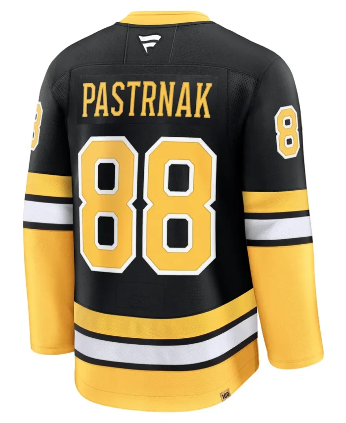 David Pastrnak Boston Bruins Fanatics Alternate 100th Anniversary Premium Jersey - Black