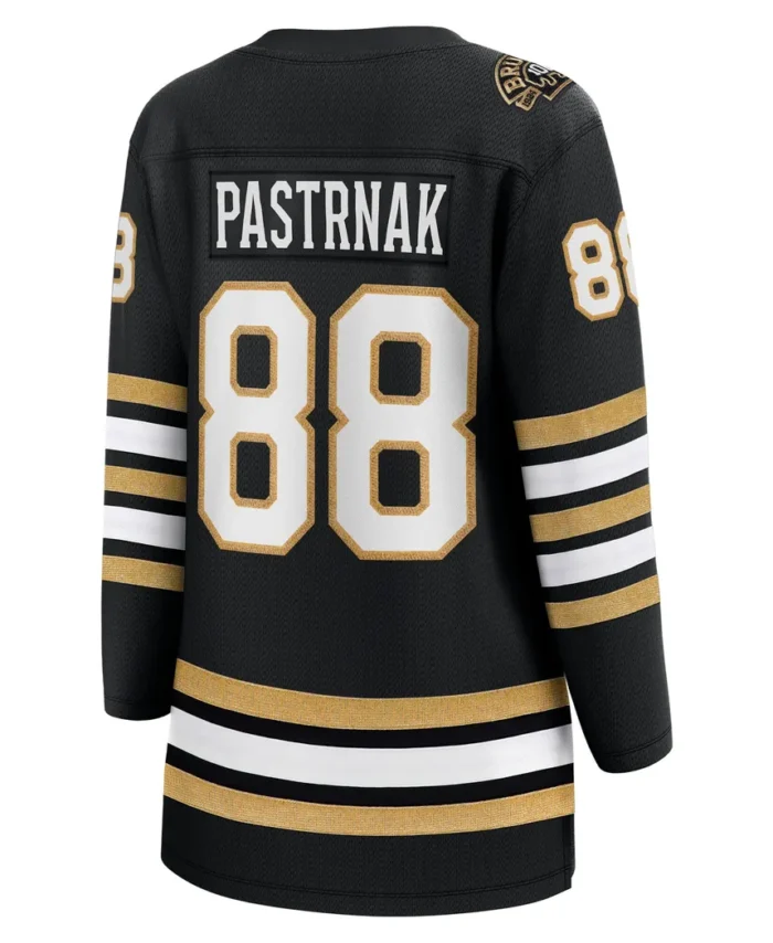 David Pastrnak Boston Bruins Fanatics Women 100th Anniversary Premier Breakaway Player Jersey - Black