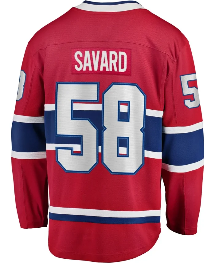 David Savard Montreal Canadiens Fanatics Home Breakaway Player Jersey - Red