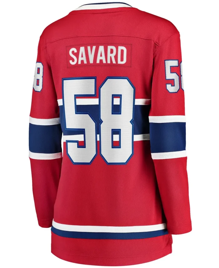 David Savard Montreal Canadiens Fanatics Women Home Breakaway Player Jersey - Red