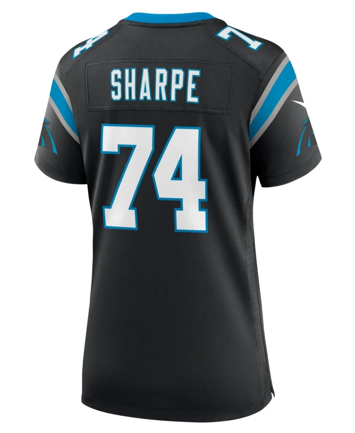 David Sharpe Carolina Panthers Women's Team Game Jersey -  Black