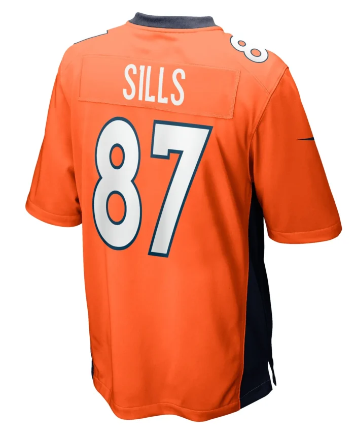 David Sills Denver Broncos Team Game Jersey -  Orange