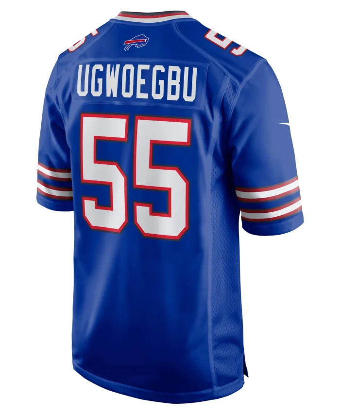 David Ugwoegbu Buffalo Bills Game Jersey -  Royal