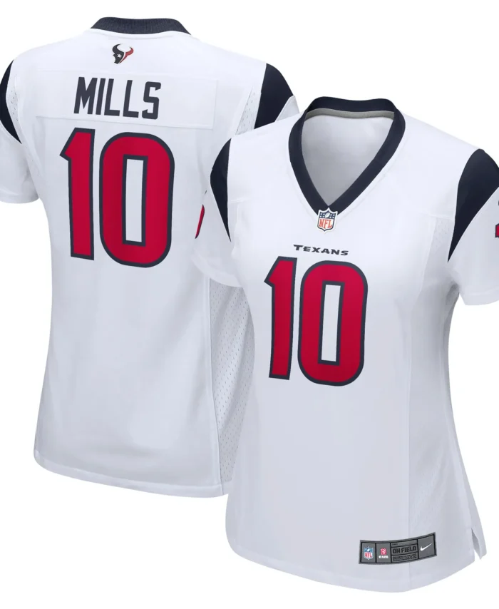 Davis Mills Houston Texans Women's Game Player Jersey - White