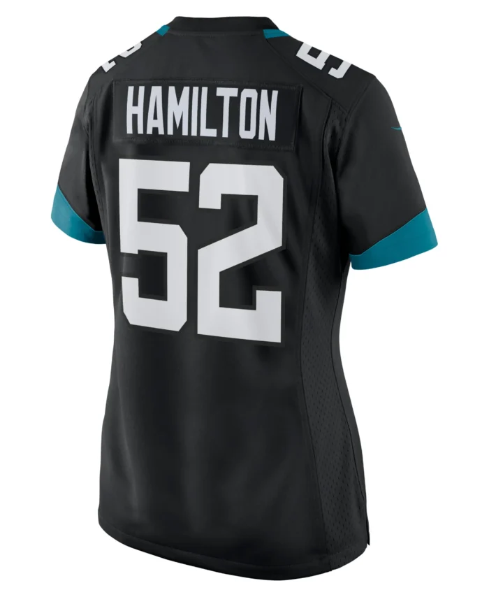 DaVon Hamilton Jacksonville Jaguars Women's Game Jersey - Black