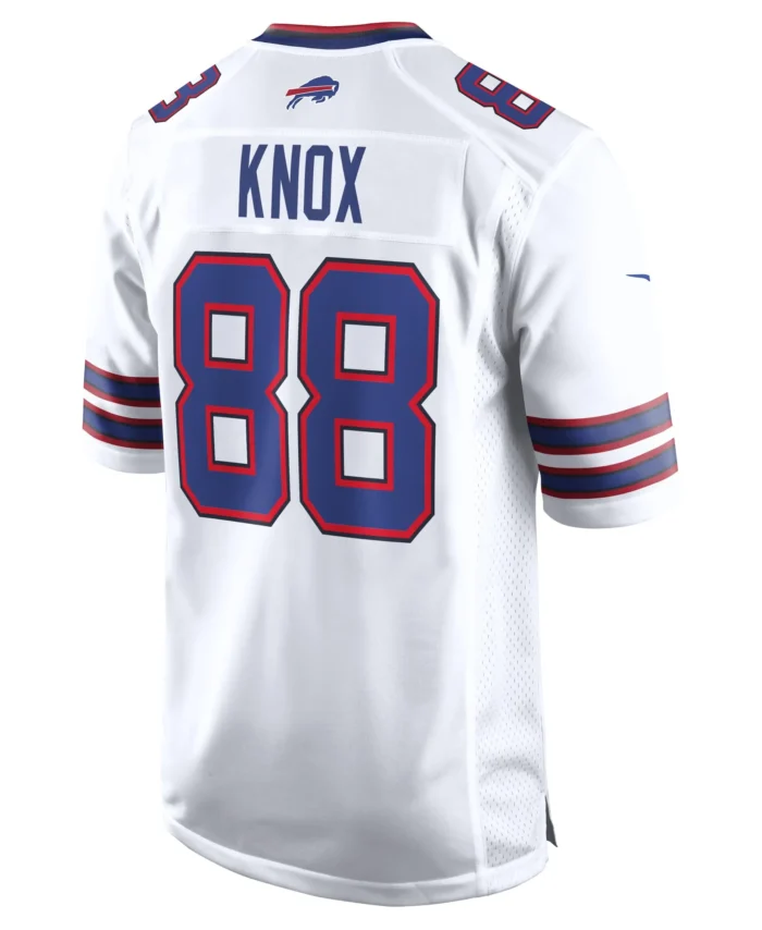 Dawson Knox Buffalo Bills Away Game Player Jersey - White