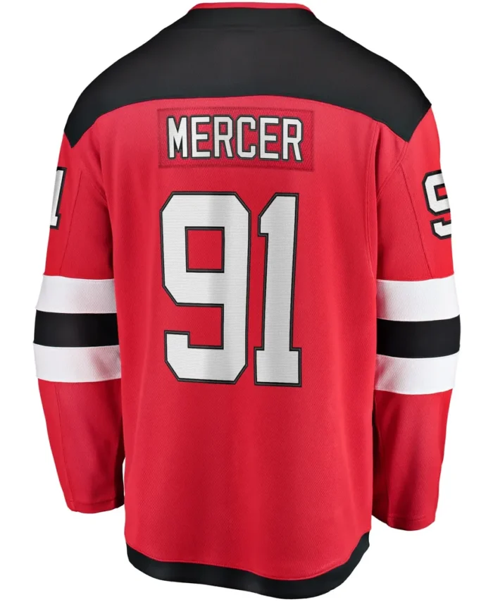 Dawson Mercer New Jersey Devils Fanatics Home Breakaway Jersey - Red