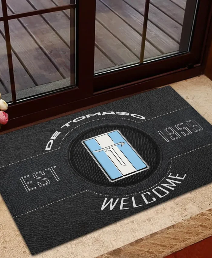 Italian Sport Coupe Doormat, All Over Print Doormat For Car Owners CAR169 - Black