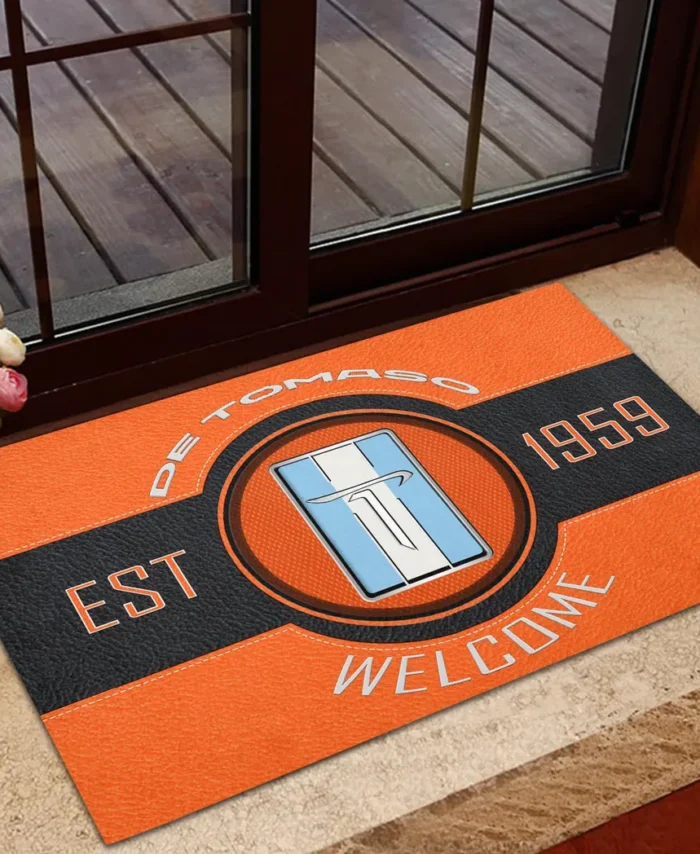 Supercar Ride Doormat, All Over Print Doormat For Car Fans CAR169 - Orange