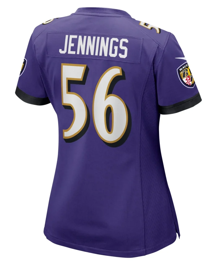 Deion Jennings Baltimore Ravens Women's  Game Jersey -  Purple