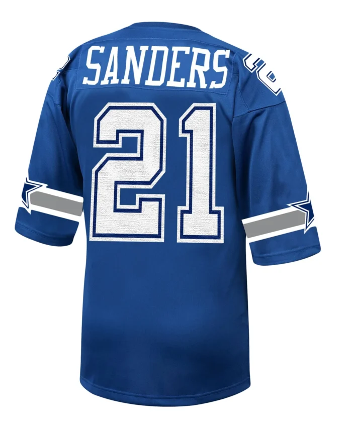 Deion Sanders Dallas Cowboys 1996 Mitchell & Ness Authentic Throwback Retired Player Jersey - Royal